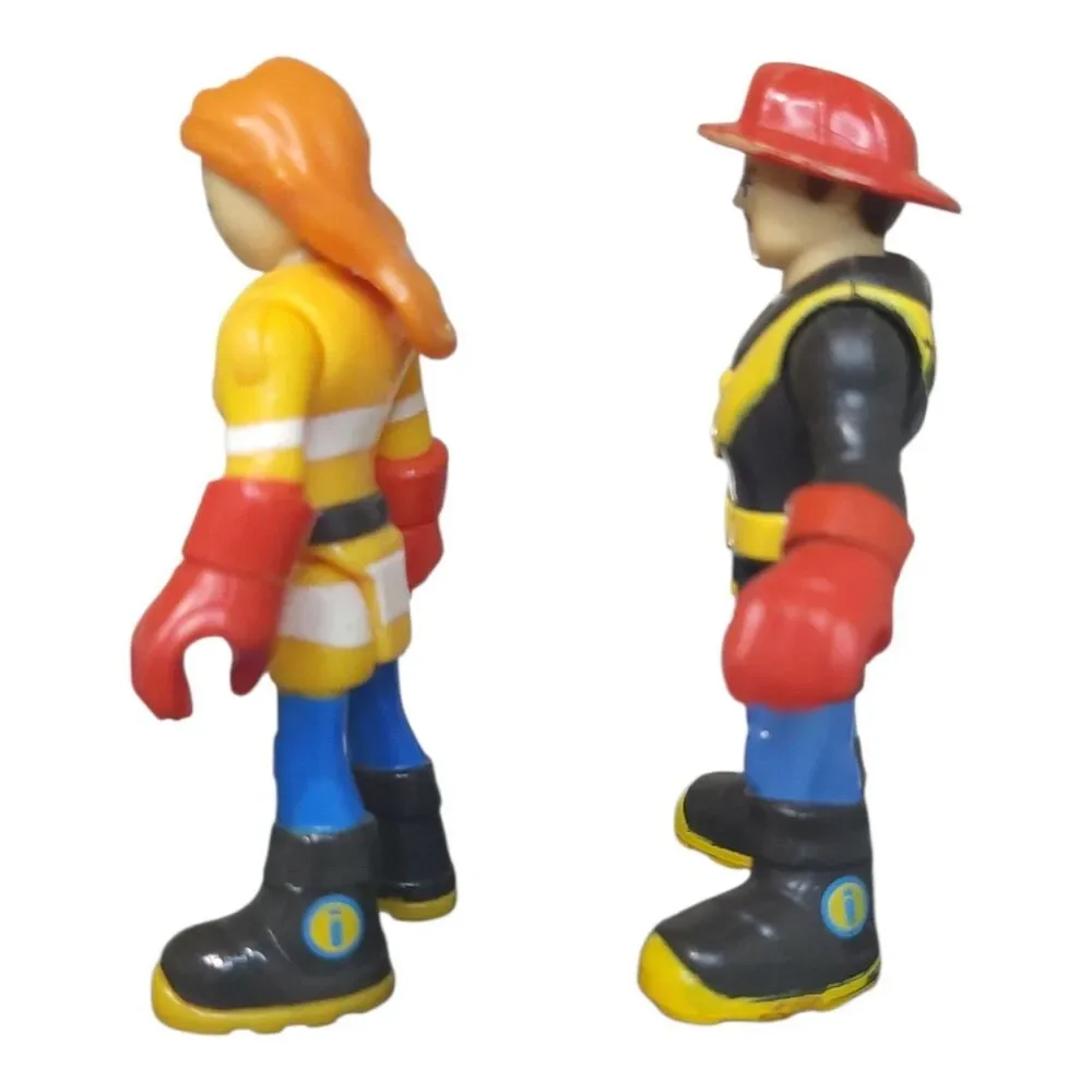 Fisher Price Imaginext Rescue Heroes Fireman Billy Blazes & Firegirl Wendy Water